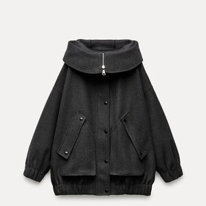 Tied Oversized Parka ZW Collection - Zara